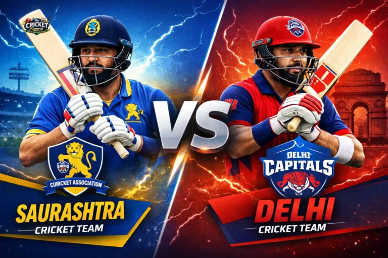 Saurashtra Cricket Team vs Delhi Cricket Team