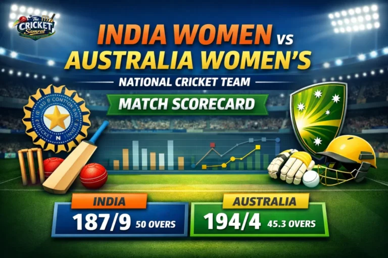 India women vs Australia women's national cricket team match scorecard