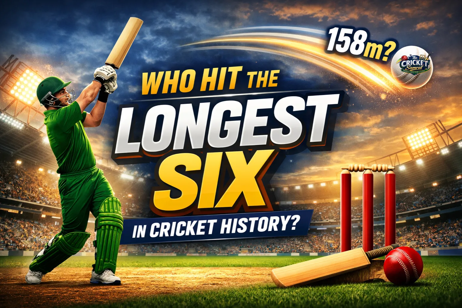 Who hit the longest six in cricket history