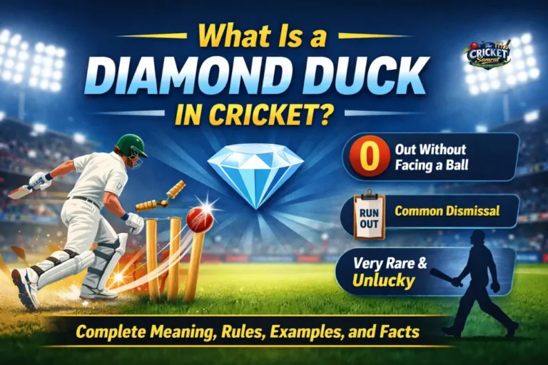 What Is a Diamond Duck in Cricket
