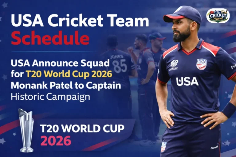 USA Cricket Team Schedule