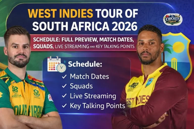West Indies Tour of South Africa 2026 Schedule