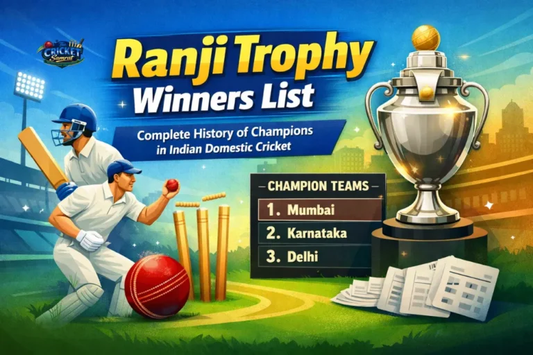 Ranji Trophy Winners List