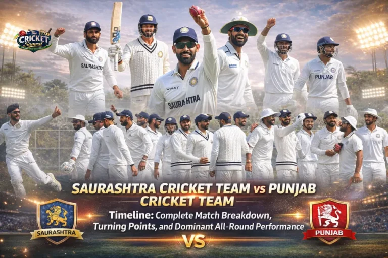 Saurashtra Cricket Team vs Punjab Cricket Team Timeline