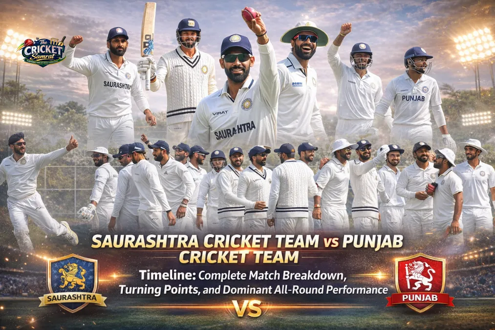 Saurashtra Cricket Team vs Punjab Cricket Team Timeline