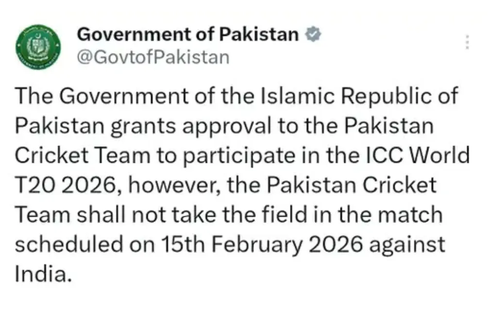 India vs Pakistan T20 World Cup 2026