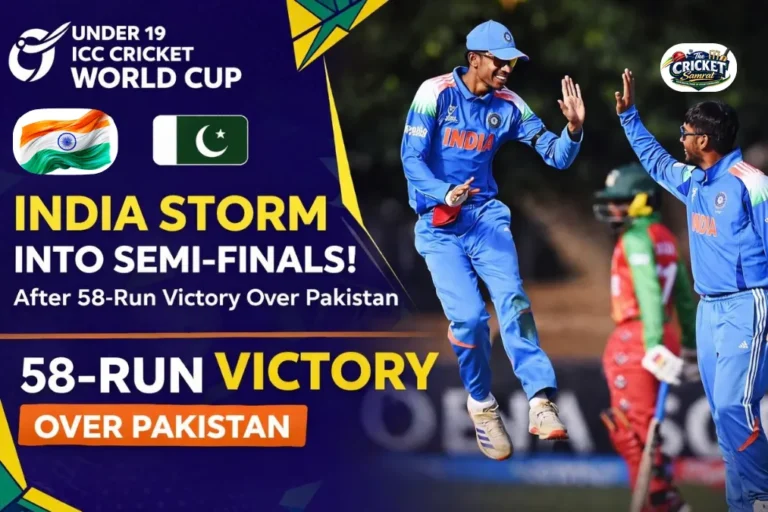Under 19 india pakistan world cup match