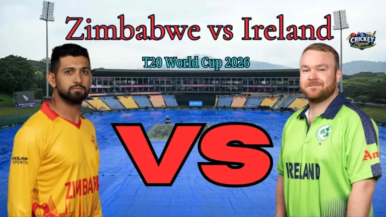 Zimbabwe vs Ireland T20 World Cup 2026