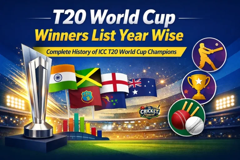 T20 World Cup Winners List Year Wise